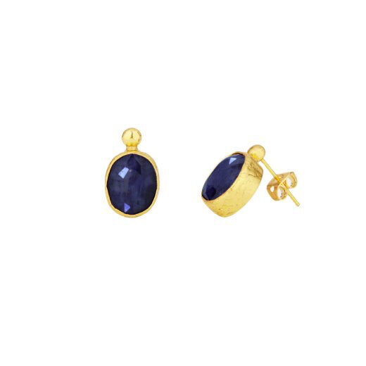 Sapphire stud earrings by Ottoman Hands 
